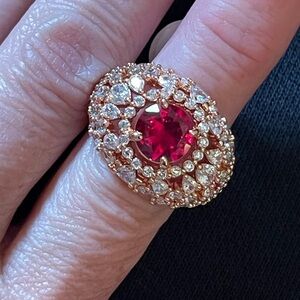 BP July 2025 Lab Created Ruby  - Rose Gold - Size 5
